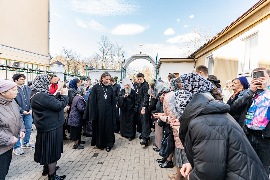 Божественная литургия и отпевание протоиерея Александра Ганабы в Троицком кафедральном соборе Подольска